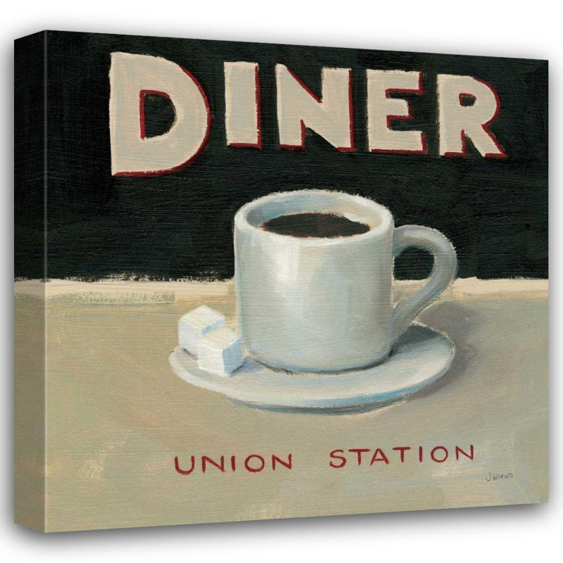 Art sur toile tendue par Trinx Wiens, James Gallery: Coffee Spot II, H 36 po x l 36 po