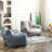 Faux Leather Bean Bag Sofa