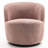 Hadriel Boucle Swivel Barrel Chair-1251603732