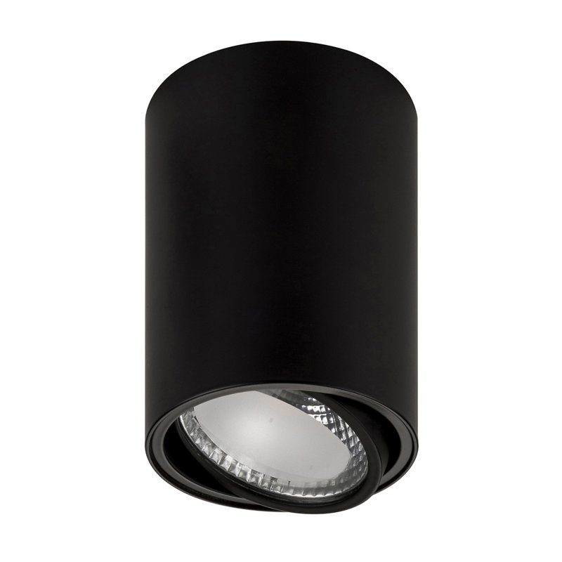 Thorin LED Flush Mount, Black, 12cm H x 9cm W x 9cm D