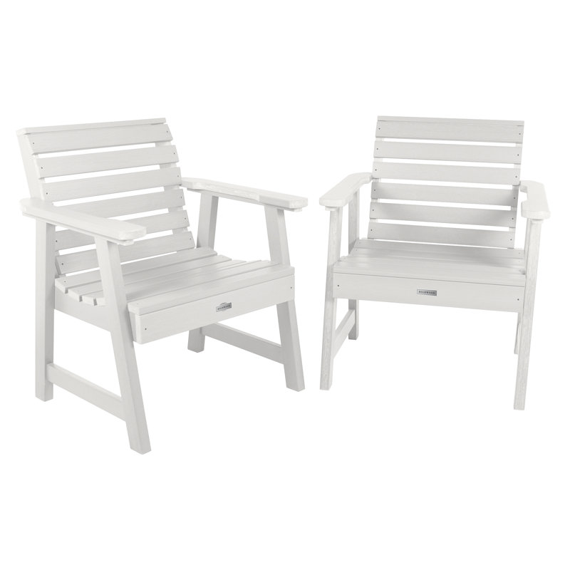 Midwest Wood Outdoor Lounge Chair, White