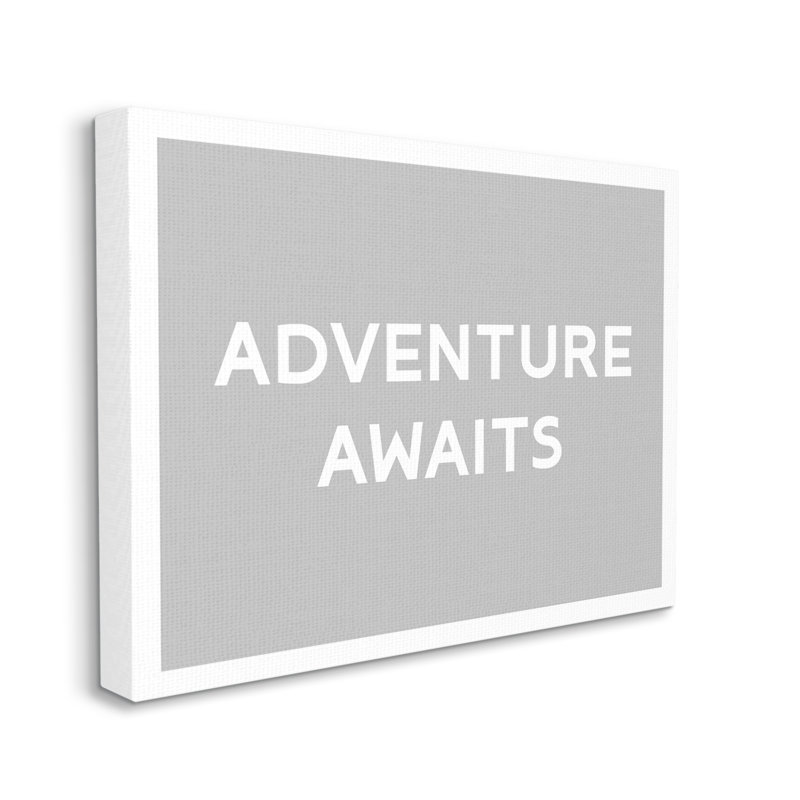 «Au-631», toile «Adventure Awaits Inspirational On Canvas» par Lil 'Rue, impression, H 16 po x l 20 po x P 1,5 po