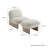 Loyal Boucle Fabric Accent Chair And Ottoman Set-104318337-104318336