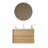 Justin Wall-Mounted Floating Bathroom Vanity with Ceramic Sink