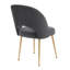 Chaise en velours Cheryl gris foncé-1041677680