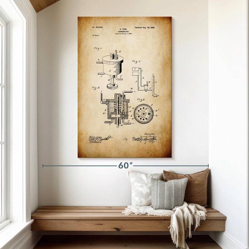 Carburetor Kynaat, 51" H x 34" W