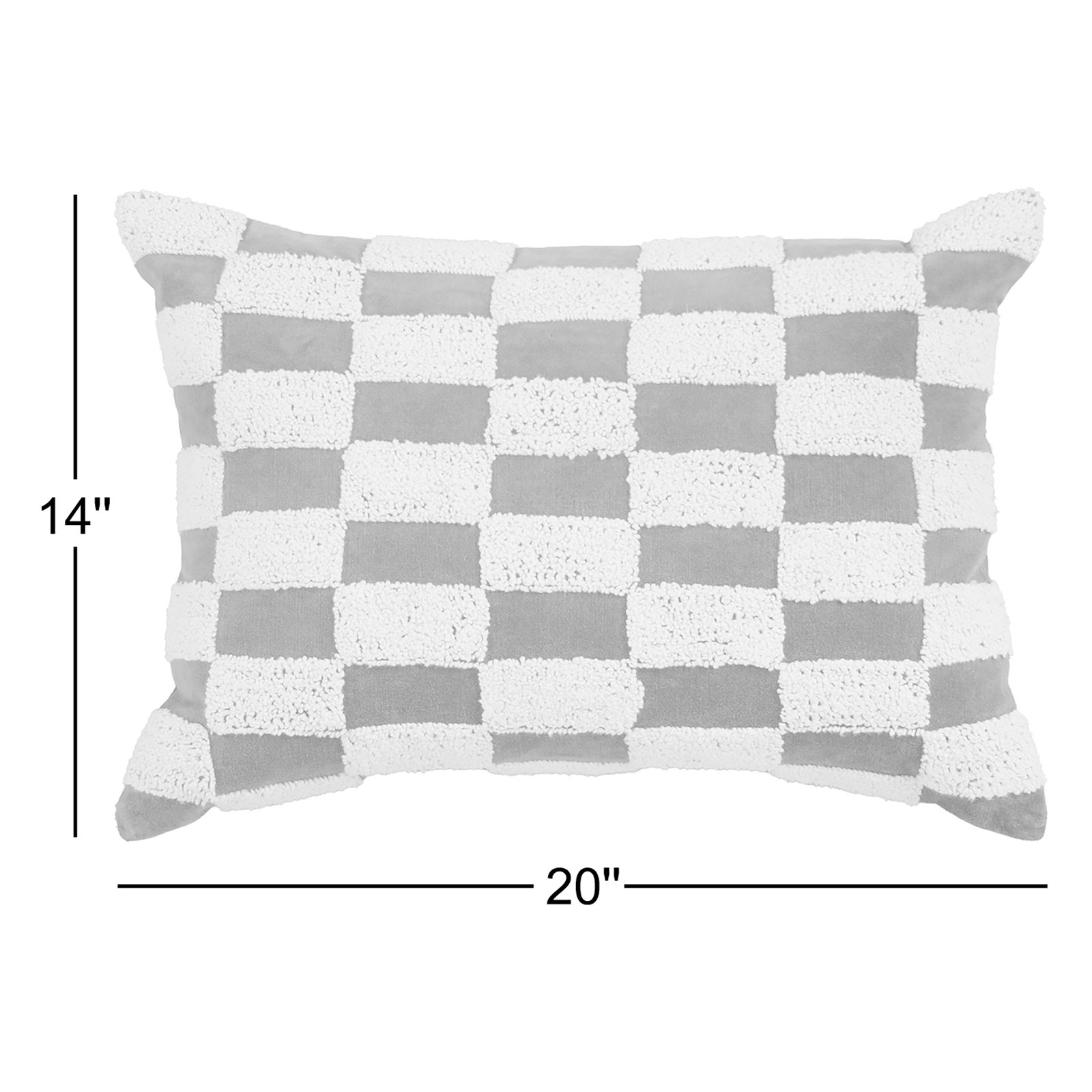 20" x 14" Cotton Throw Pillow, Brown/Natural, Down Blend