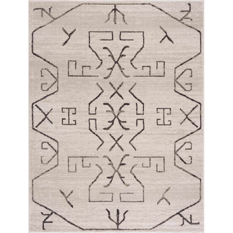 Jaschar Southwestern Beige/Black Area Rug