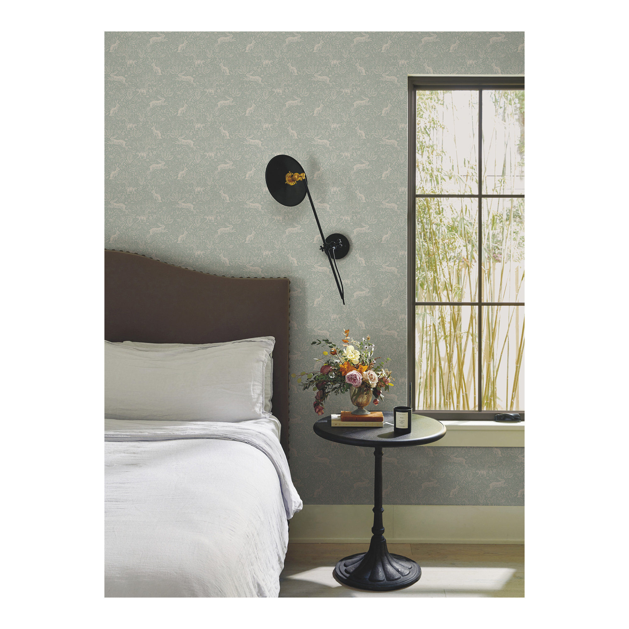 Fable Mineral Peel and Stick Wallpaper, Green