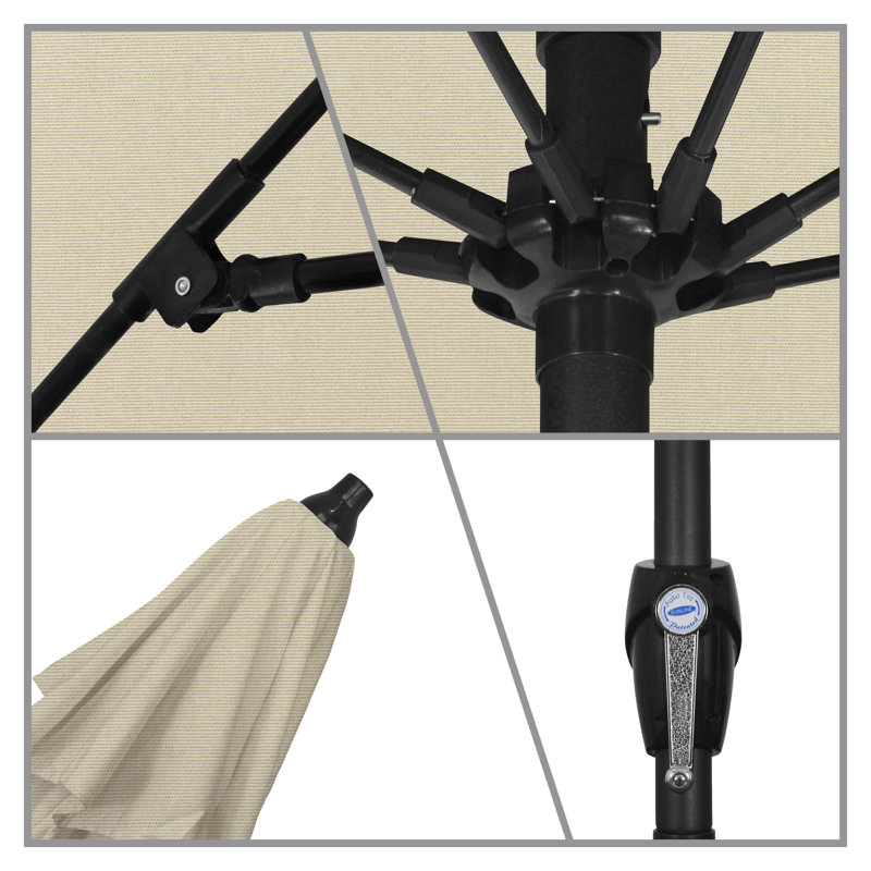 Parasol de marché 7,5 pi Tyshawn, Performance beige antique