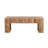 47.24" Rustic Geometric Relief Coffee Table