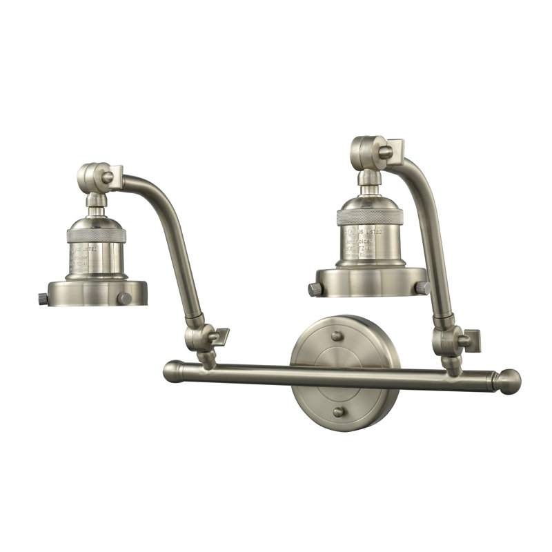 Blanton 2 - Light Dimmable Vanity Light, Brushed Satin Nickel