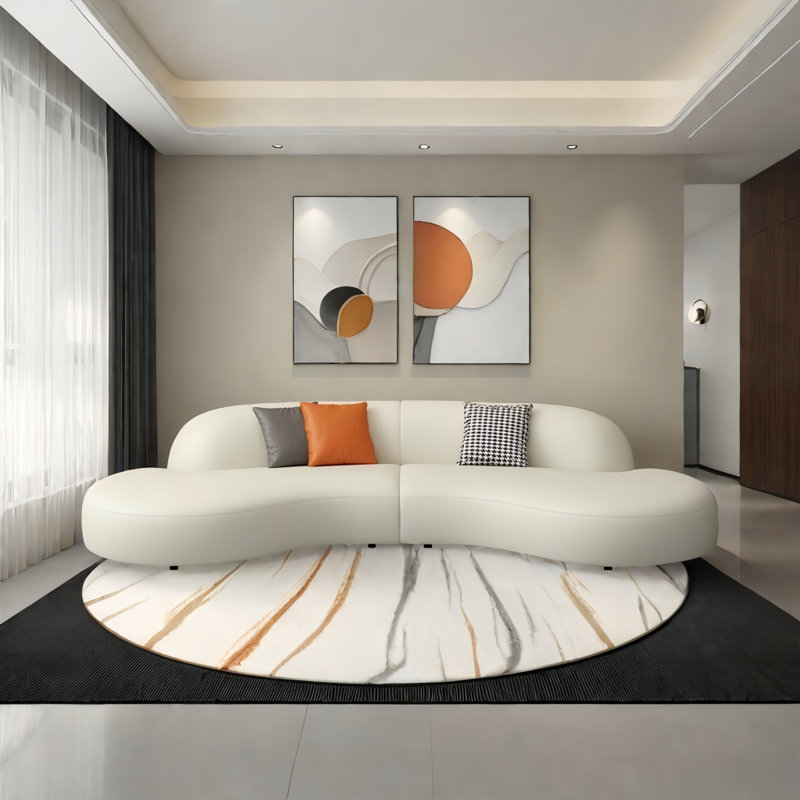 Canapé Nordic, H 27,56 po x l 94,49 po x P 35,43 po