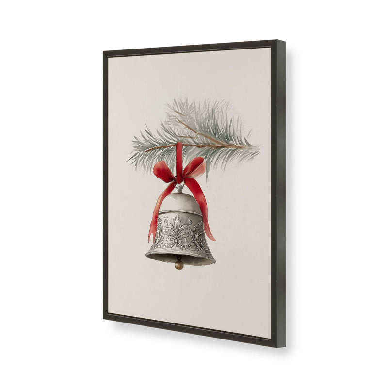 «Silver Bell Noel», reproduction d'art, 12 po x 16 po, Noir satiné