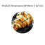 Horloge murale Croissant, 12 x 12 po