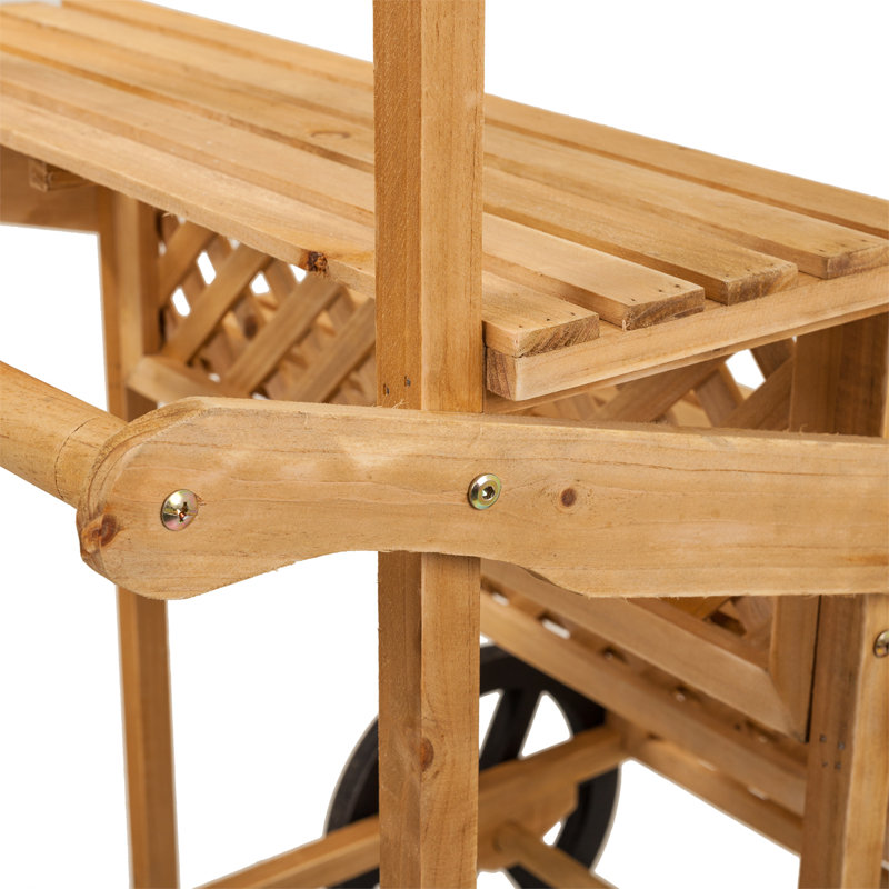 Suresnes 71cm W Manufactured Wood Merchandiser with Wheels
