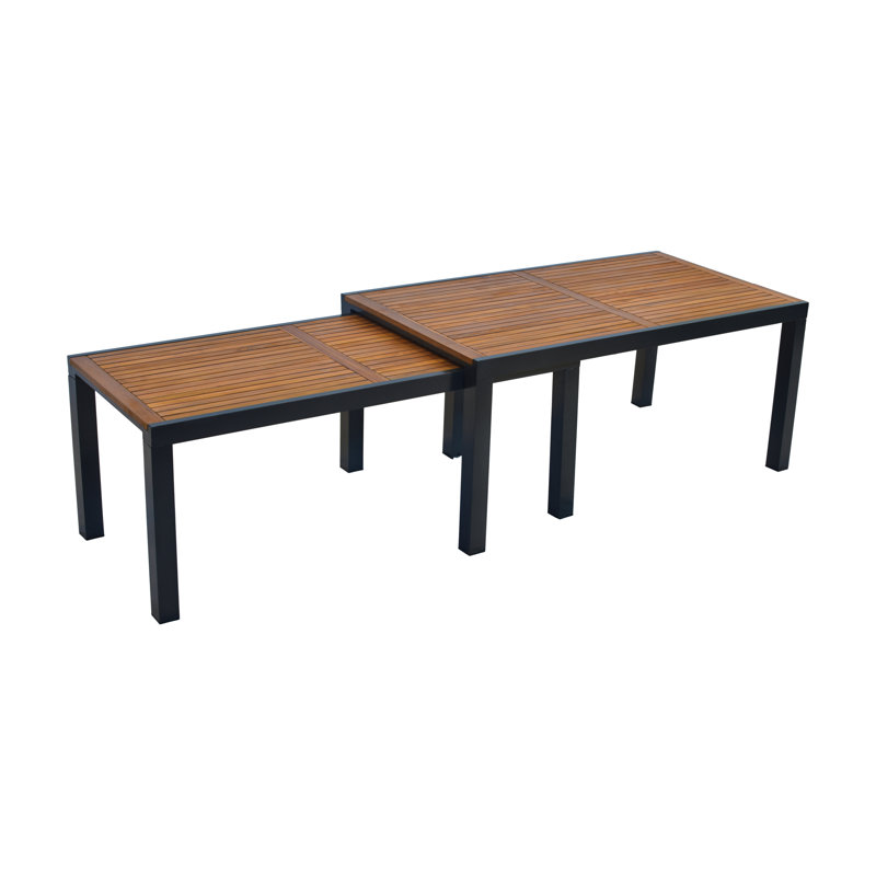 Rectangular Outdoor Table Sets , 180cm cm W 100cm cm D, Brown