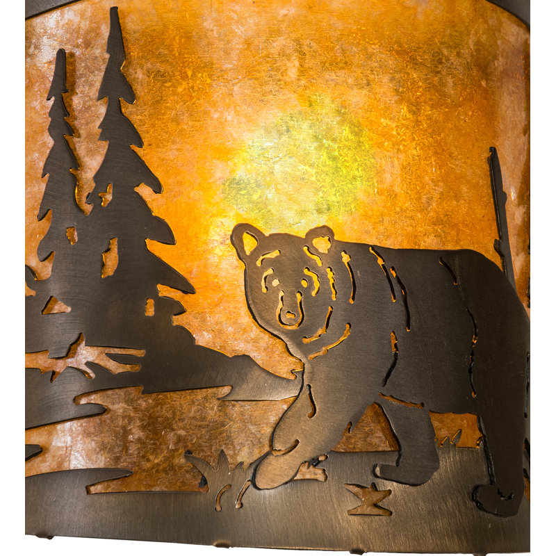 Ophelia Steel Flush Mounted Sconce