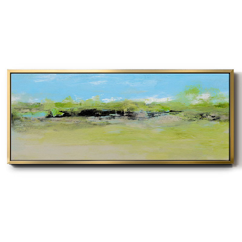 From the Terrace I- Framed Canvas, 24" H x 60" W