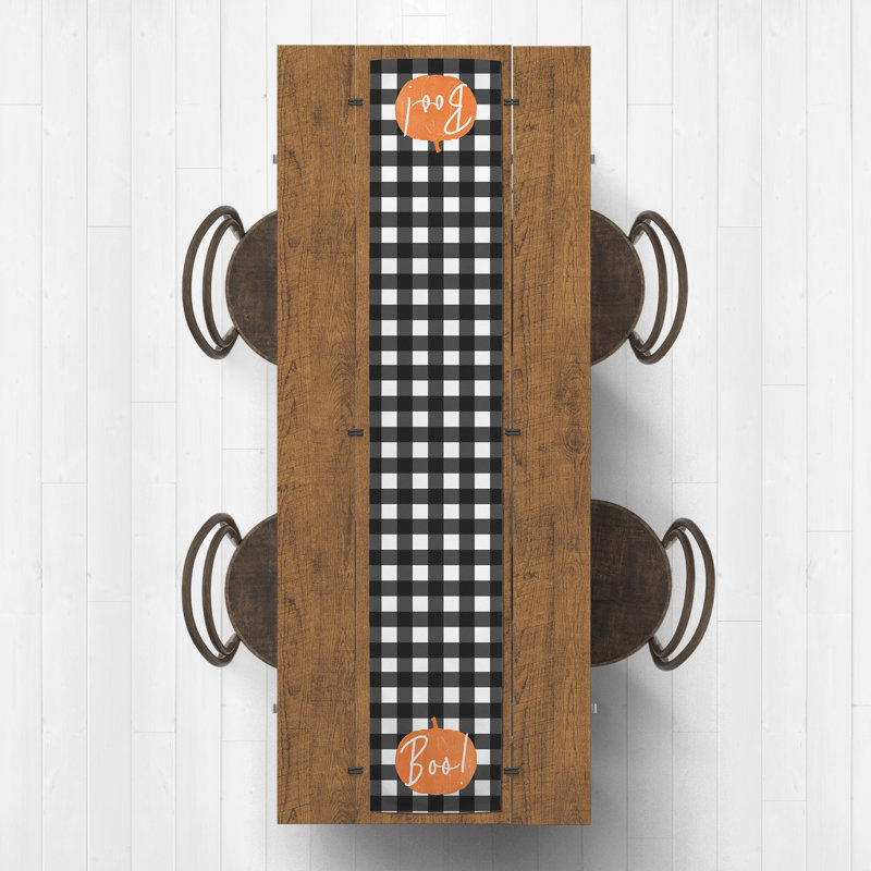 Lydd Boo Buffalo Check Table Runner, 90" L x 16" W