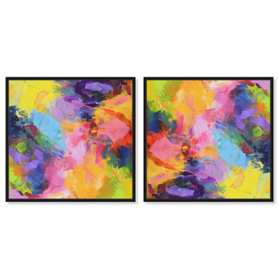 «Blissful Palette», toile saturée par Art Remedy