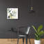  Art mural en verre acrylique, "Verdant monogramme 1" par June Erica Vess, 24 po x 24 po-1865231972