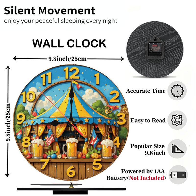 Horloge murale 9,84 "