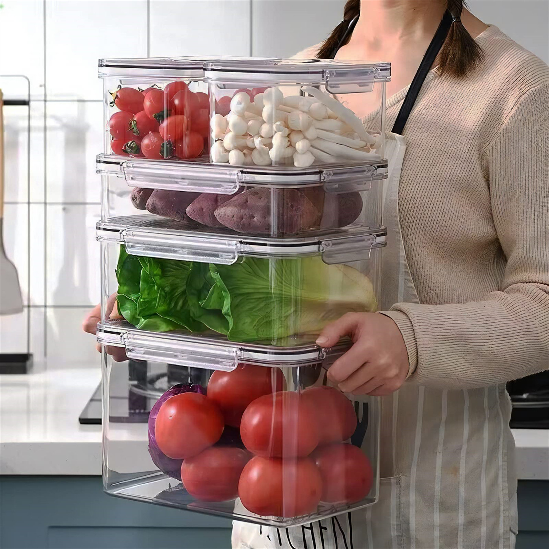 Debralyn Glass Food Storage Container - Set of 10 Prep & Savour