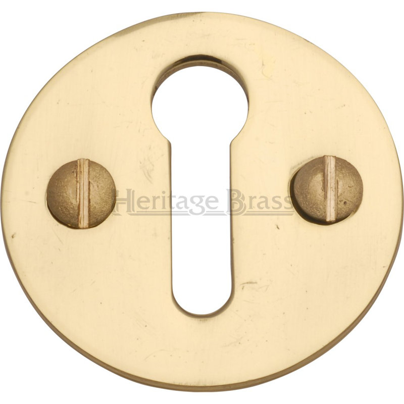 Heritage Brass Heritage Keyhole Escutcheon, Polished Chrome