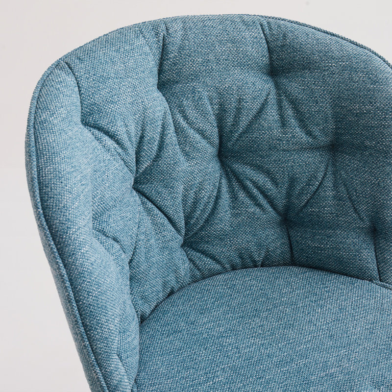 41cm H Fabric Upholstered Side Chair, Blue