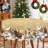 1pc round/rectangular polyester tablecloth, Christmas tablecloth with pine, snowman, truck, embosed edge, Christmas decorations for dining table, festival party holiday table decoration, festival gift-51278259