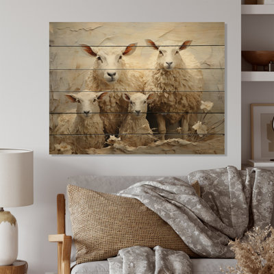 " Beige Sheep Texture I "