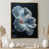 Toile avec cadre flottant or