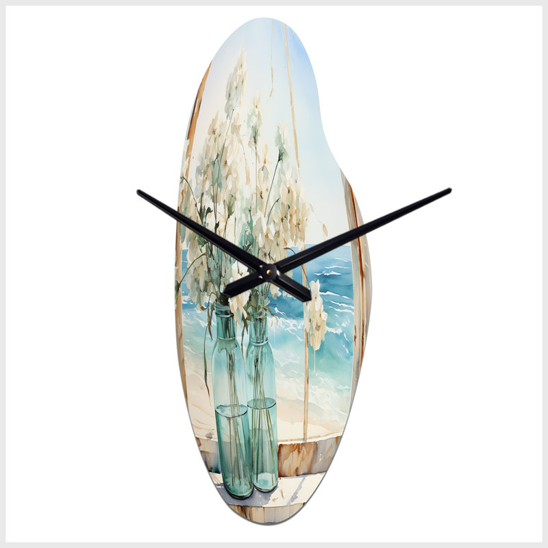 Sachs - Sculpture d'horloge murale bleue, Moyenne