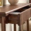 Walnut Solid Wood Rectangular Console Table-466890910