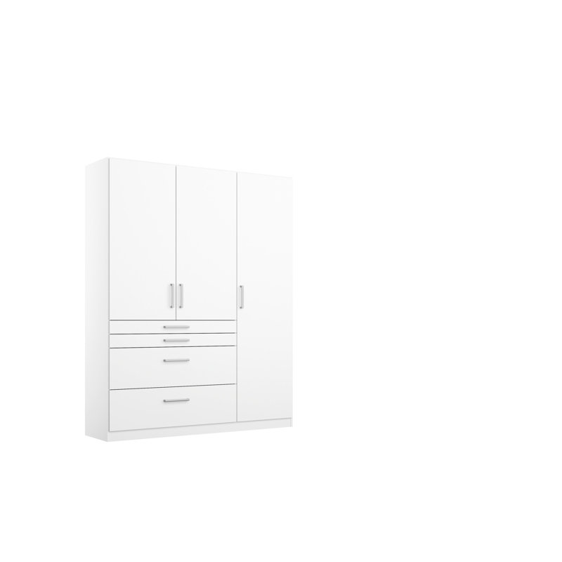 Harburg 3 Door Wardrobe, Alpine White