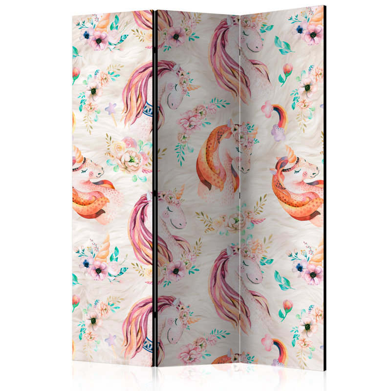 Karla 172cm H Folding Room Divider, 3