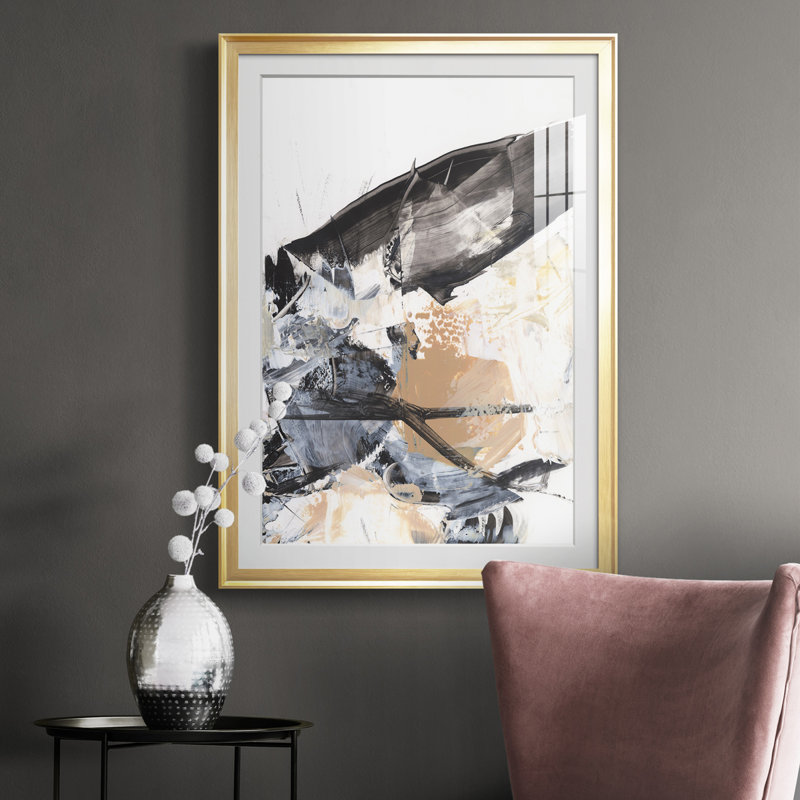 Ruckus IV - reproduction de cadre photo, H 36,5 po x l 26,5 po x P 1 po, Or
