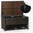 Outsunny Outdoor Deck Box & Shoe Storage, PE Rattan Wicker Towel Rack With Liner For Indoor, Outdoor, Patio Furniture Cushions, Pool, Toys, Garden Tools-1211227980