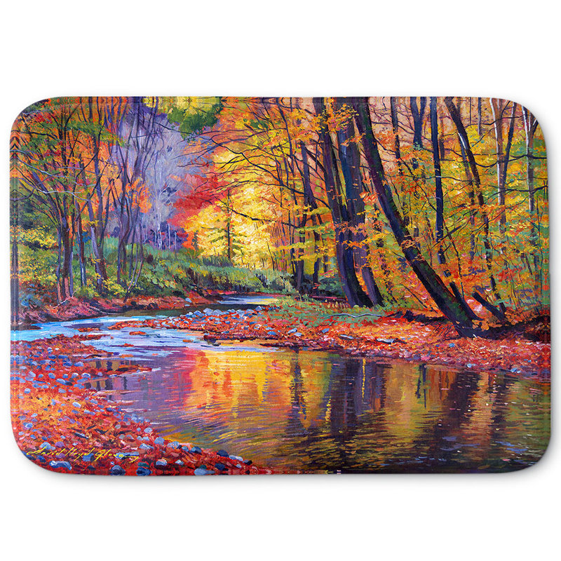 Tapis pour salle de bain en mousse à mémoire de forme glover de la forêt david lloyd’s, l 24 po x L 17 po x H 1 po