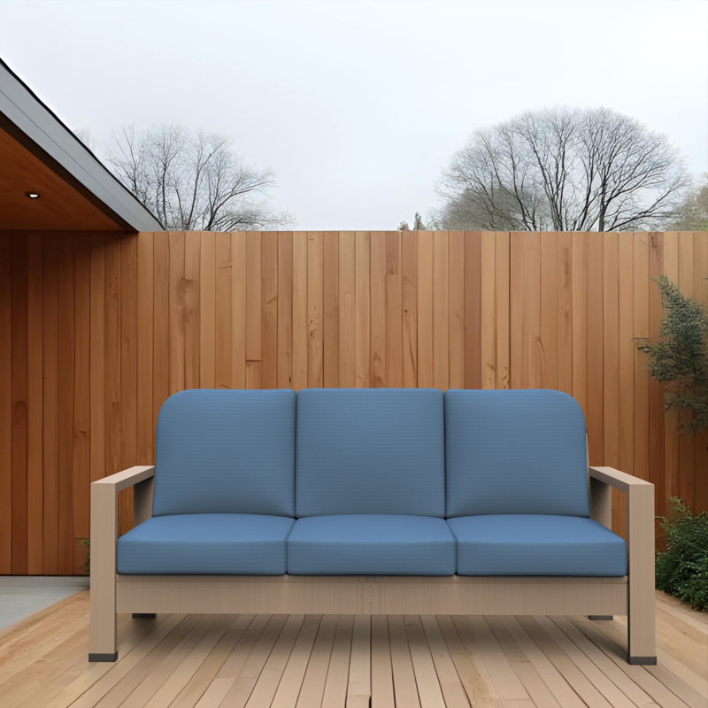 Argyri Set of 3 – 22" x 24" Outdoor Deep Seat Replacement Cushions for Patio Furniture, Anahit 5" Thick High-Density Foam Seat and Back Outdoor Cushions with Water-Repellent & UV-Resistant Fabric