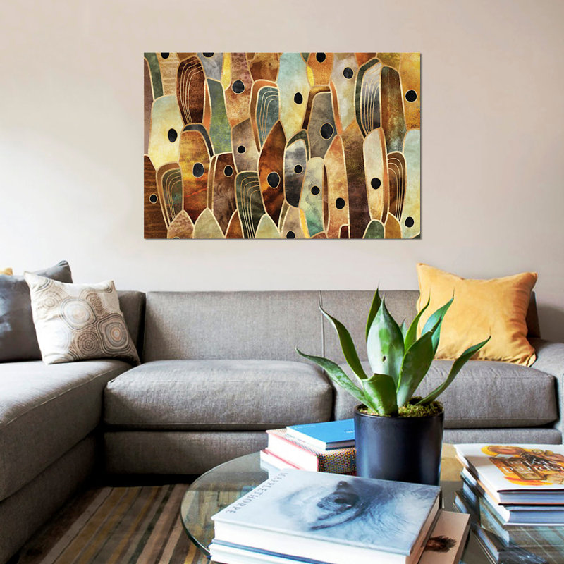 "Cèpe II" par Elisabeth Fredricksson, impression sur toile tendue, H 26 po x l 40 po x P 1,5 po, Toile tendue, Pas de tapis
