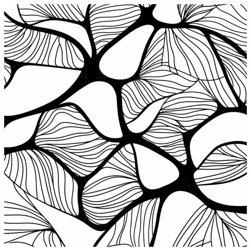 Coussin décoratif abstrait, coussins double face Art, 18 po x 18 po