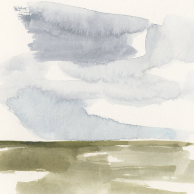«Open Field Sketch II» par Victoria Barnes - peinture sur toile tendue