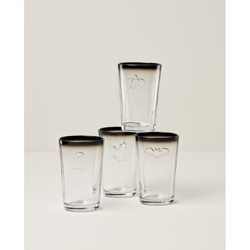 Gobelets en relief Arcadia, ensemble de 4