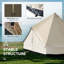Tente campagnarde pour 10 personnes Outsunny
