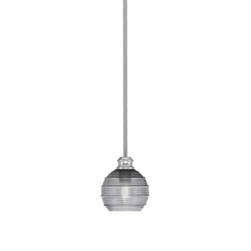 Mini-luminaire suspendu Edge, Nickel brossé