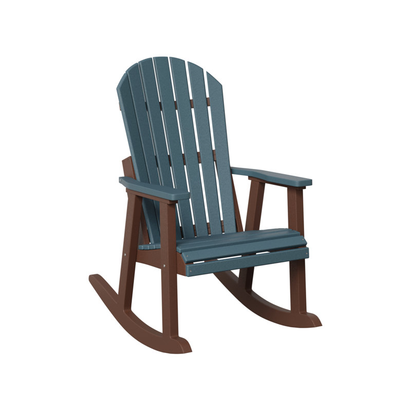 Fauteuil berçant berlinois berlinois, Slate Top/Chocolate Brown Base