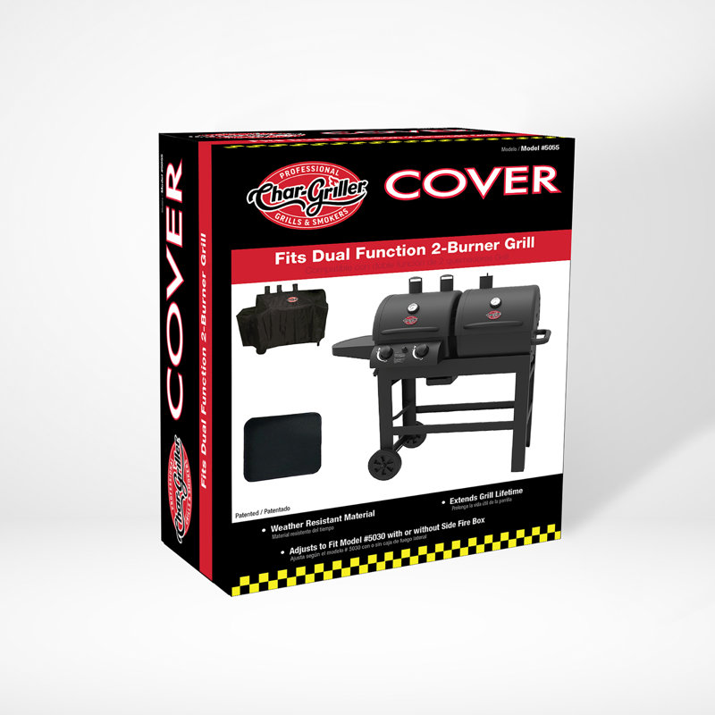 Char-Griller Dual 54'' W x 26'' D Grill Cover