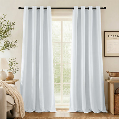 Blackout Curtains for Bedroom/Living Room Parkview Room Darkening Grommet Modern Drapes
